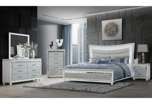 COLLETE-WHITE-KBG-9 Global bedroom set