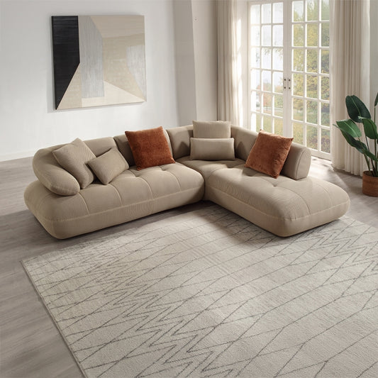 Carrick Sectional Sofa w/6 Pillows