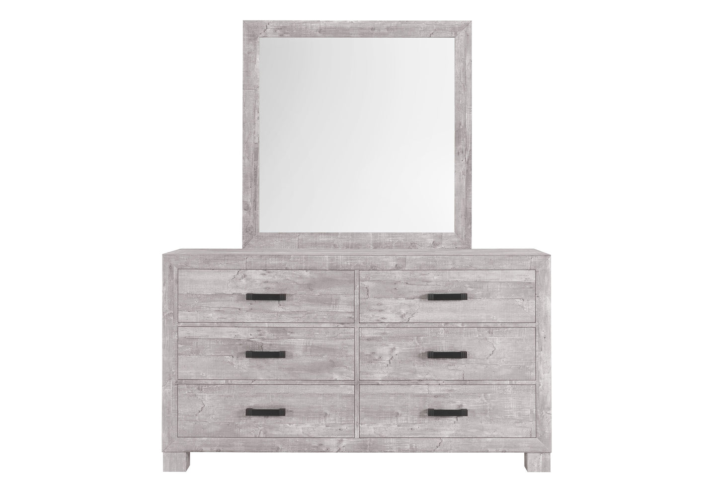 NOLAN GREY QUEEN BEDROOM SET 4 PCS