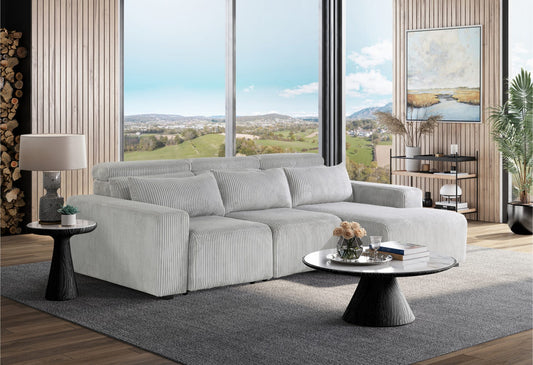 GREY POWER SECTIONAL SLEEPER