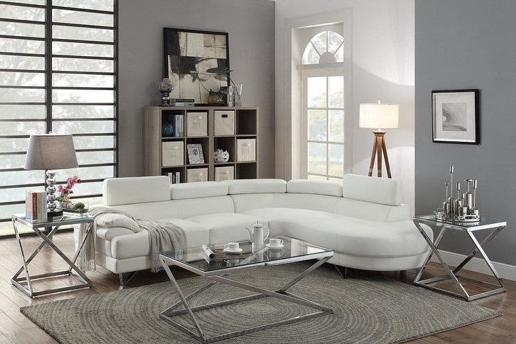 White Modern Sectional