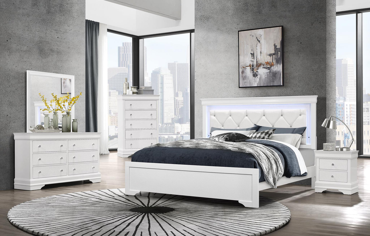 Pompei 4 pcs bedroom set